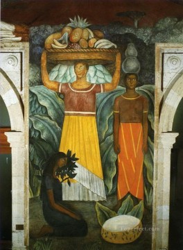 Diego Rivera Painting - mujeres tehuanas 1923 Diego Rivera